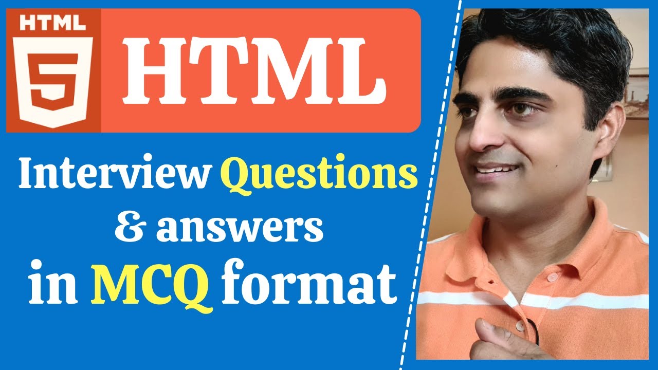 25 HTML Interview Questions in MCQ Style for Placement - TCS, Accenture, Infosys, Wipro, Cognizant