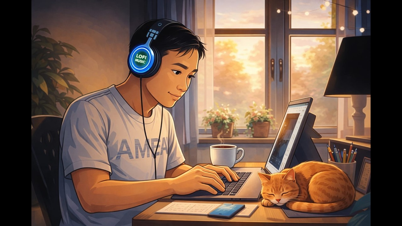 LIVE 🎶 Lofi Deep Focus — Temani Belajar & Kerja Sampai Tuntas