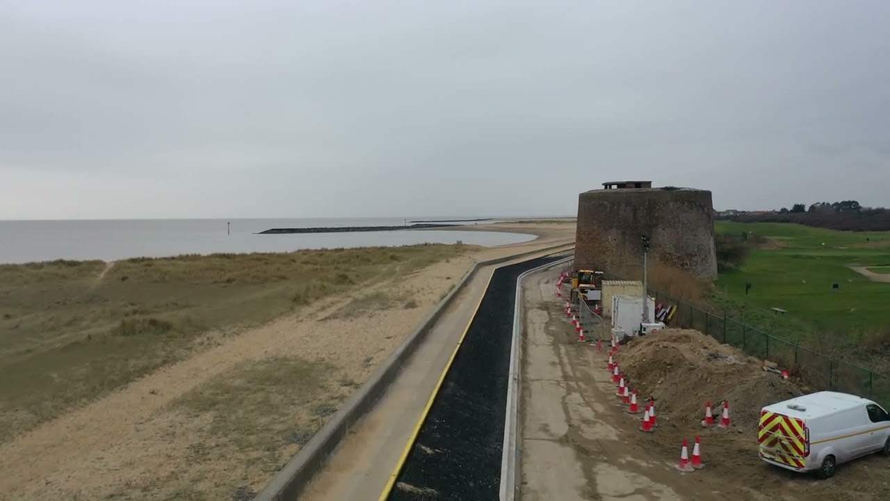 Jaywick Sands to Clacton cycle route