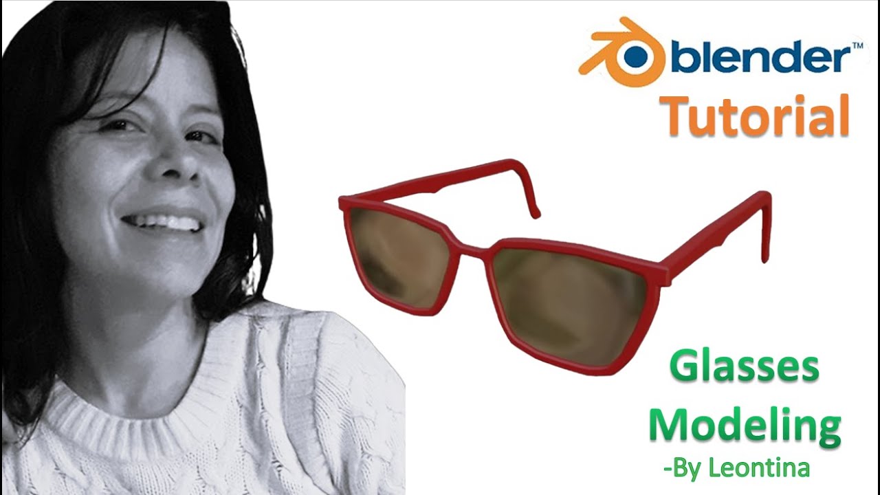 Blender Tutorial : How to do Glasses modeling | By Leontina | HW Blue #blender #cad #3dmodeling #3d