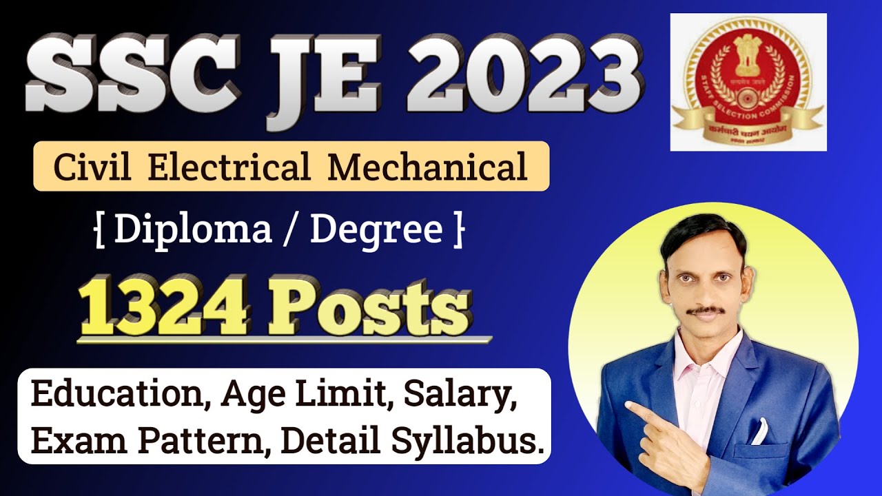 SSC JE Recruitment 2023 I SSC JE Vacancy 2023 I CE EE ME I