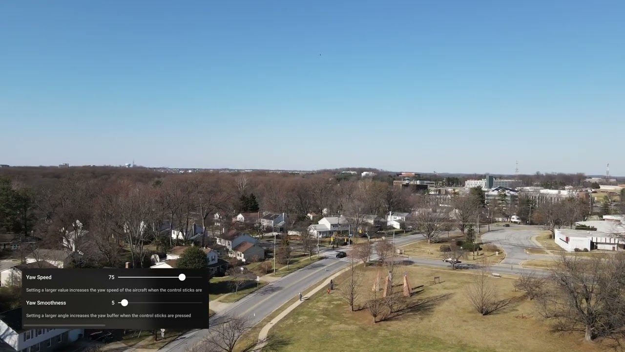 DJI Fly app &ndash; Yaw Speed & Smoothness Settings