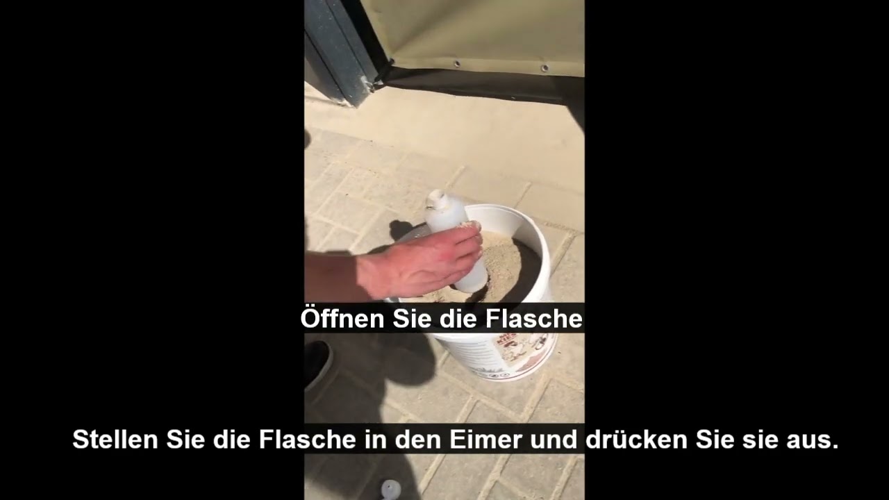 Kieselgur verwenden mit einem Spr&uuml;hflasche