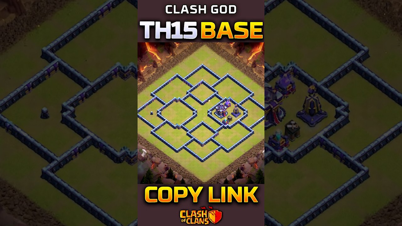 TH15 WAR & FARMING HYBRID BASE! DOUBLE PROTECTION! 🔥