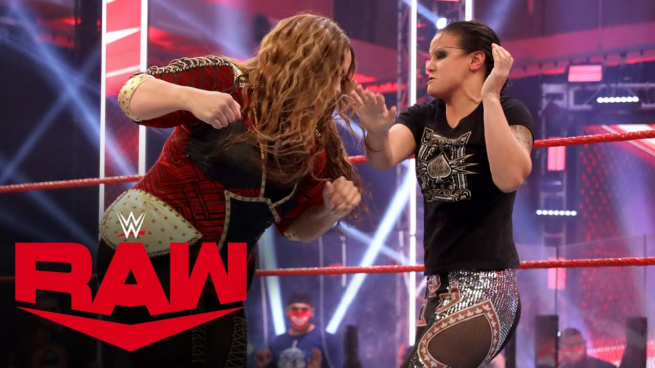 Драка Нии Джакс и Шайны Баслер: Raw, 27 июля 2020 г.