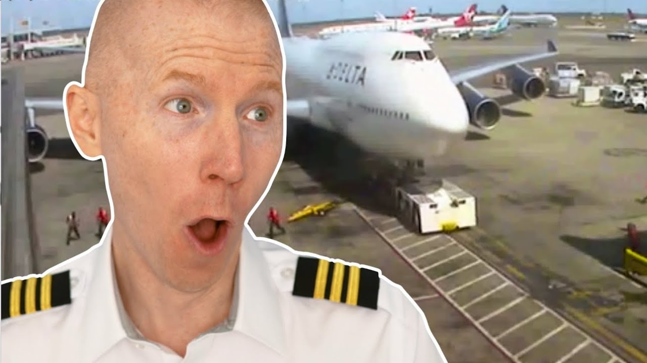 Delta 747 se Estrella contra un Remolcador | Informe Viral