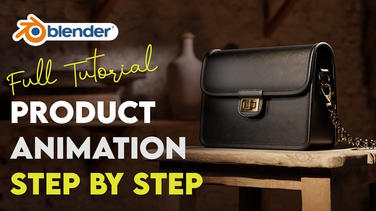 Blender Full Product Rendering and Animation Tutorial
