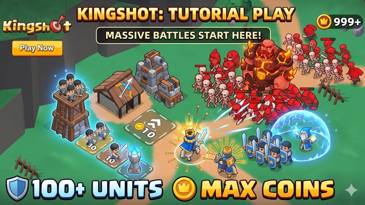 Kingshot Gameplay Walkthrough: How to Lead 100+ Units & Get Max Coins Fast!