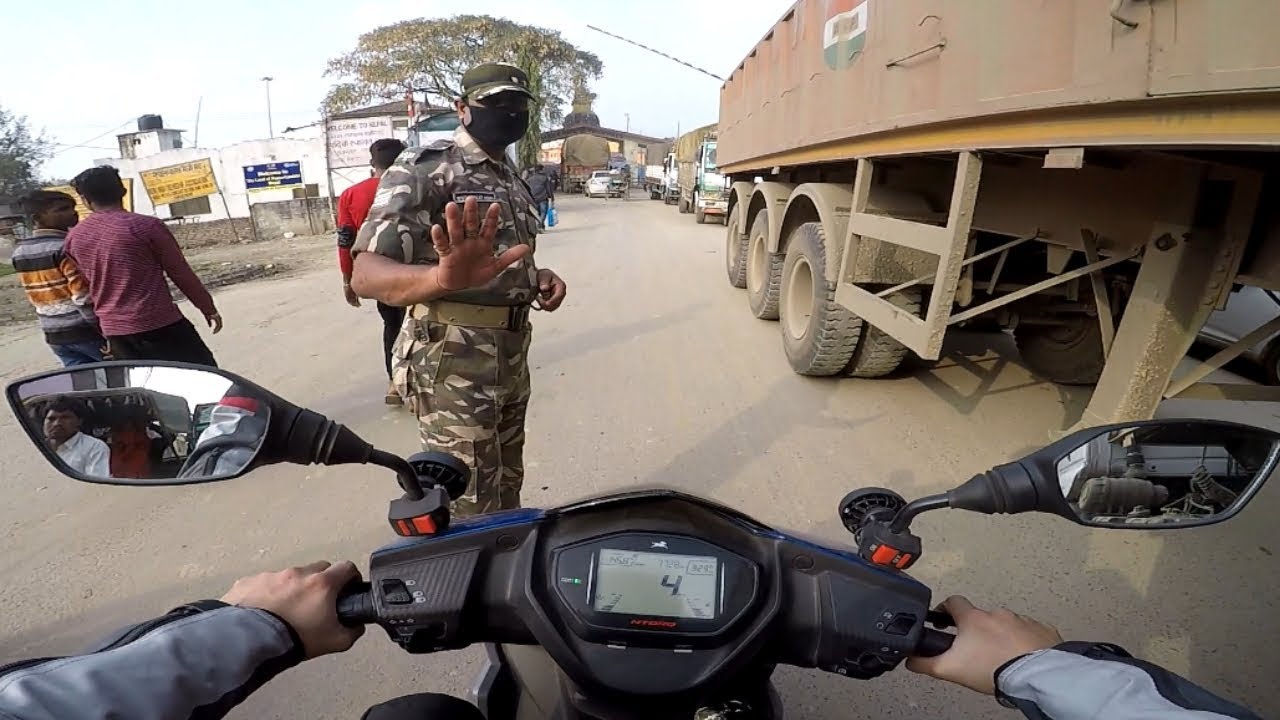 Stopped at Border Crossing | Nepal Ride | Tvs Ntorq
