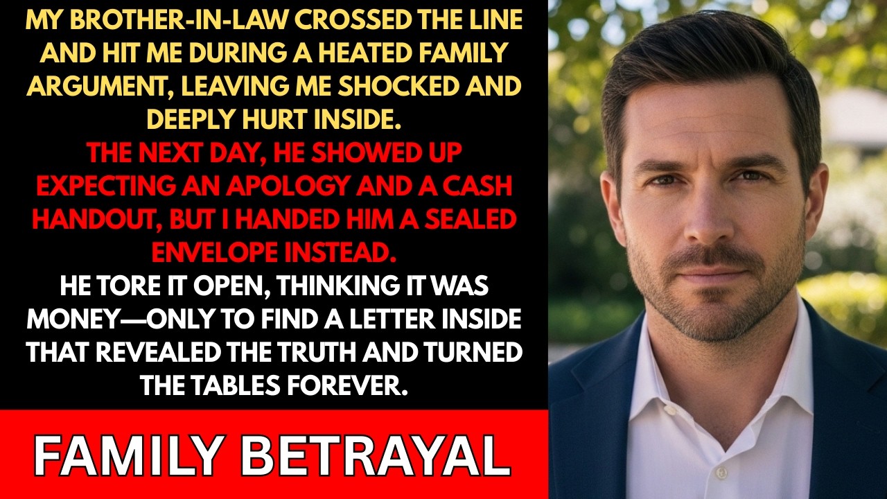 My SIL Hit Me. The Next Day, I Gave Him An Envelope — He Thought It Was Money, But What Was Inside…