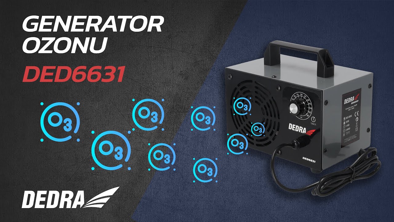 Generator ozonu DEDRA DED6631 - skuteczne czyszczenie powietrza bez chemii