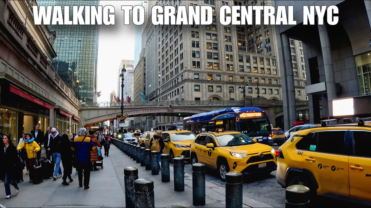 Real NYC Walk to Grand Central Terminal | Midtown Manhattan Street Life | Feb 12