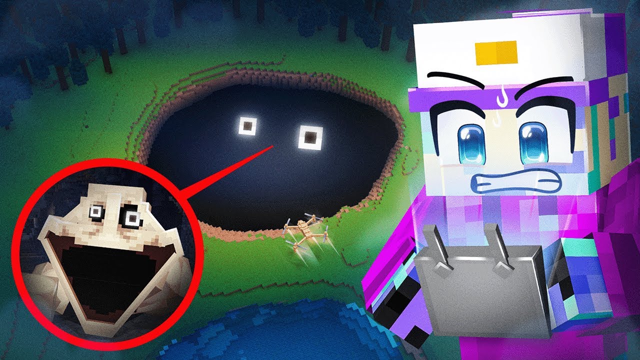 My Drone Catches HUNGRY WORMS in Minecraft…