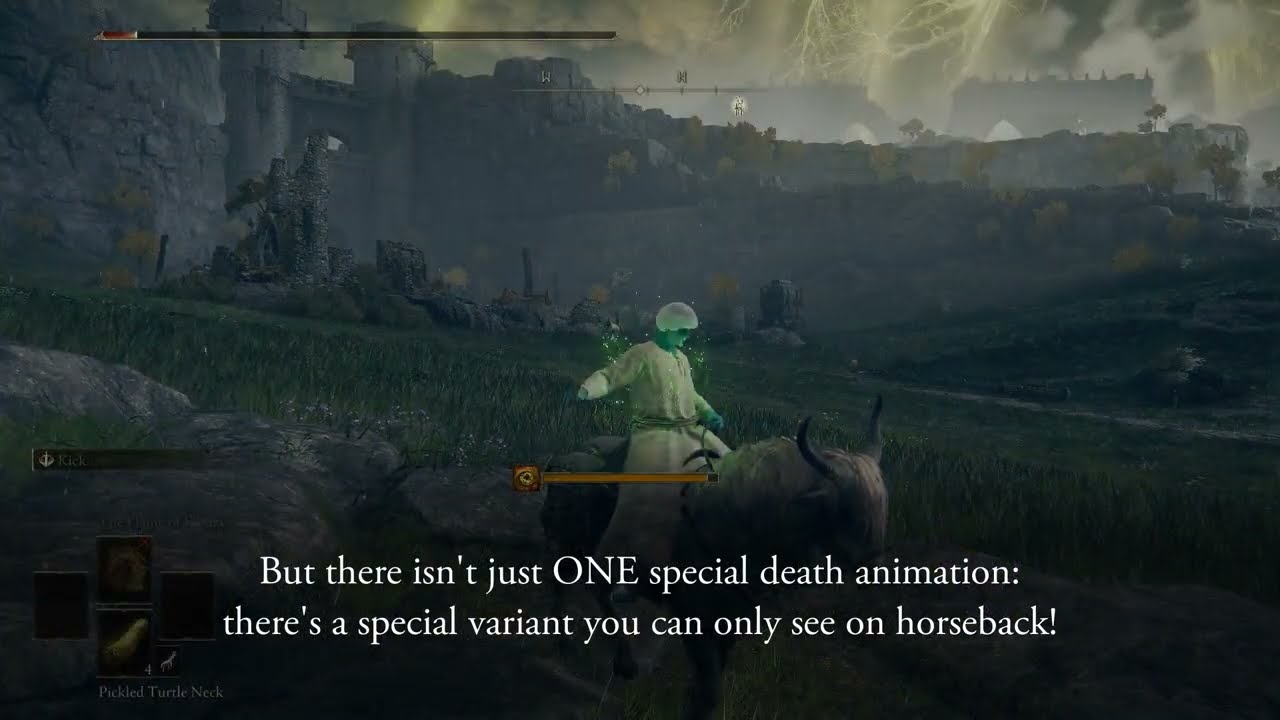 madness & death-blight have special horseback death animations - Elden Ring