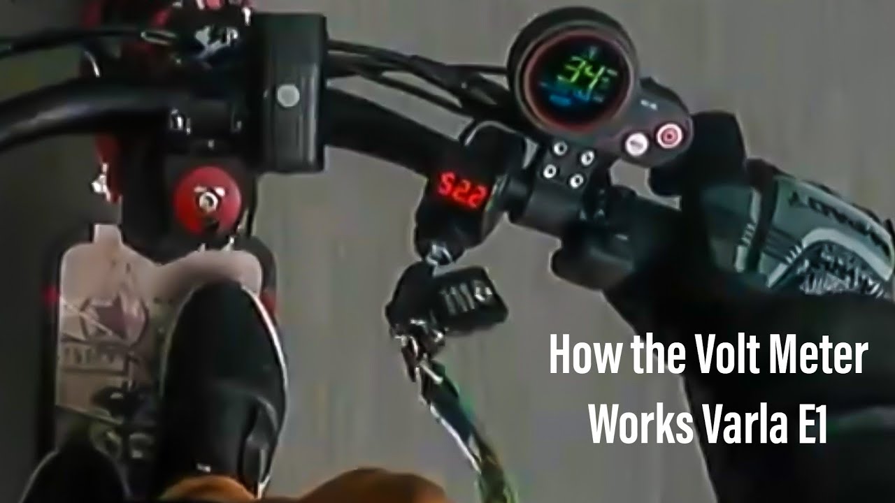 How the Volt Meter Works Varla Eagle One #varlascooters #varlaeagleone