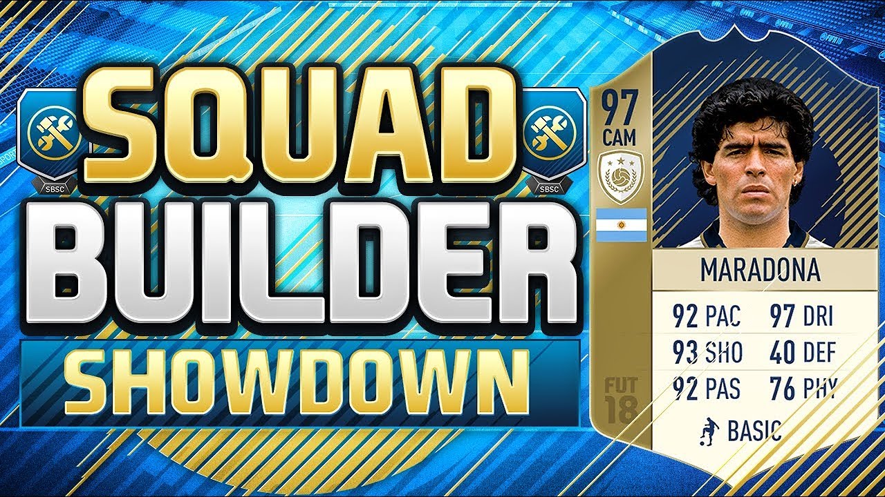 FIFA 18 SQUAD BUILDER SHOWDOWN!!! PRIME ICON MARADONA!!! Diego Maradona SBSD