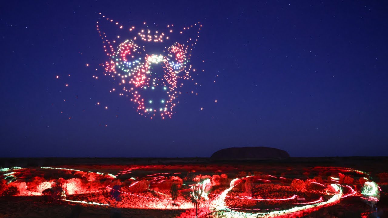 Experience Wintjiri Wiru | World-First Drone & Light Show at Uluru