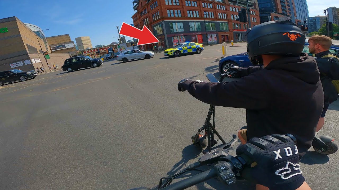 Riding E scooter To The City & We Seen This..