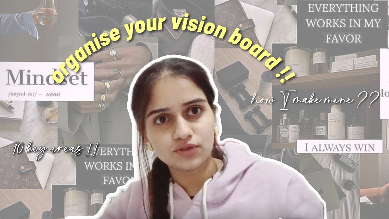 10 LIFE AREAS to organise your vision board 📋🎯