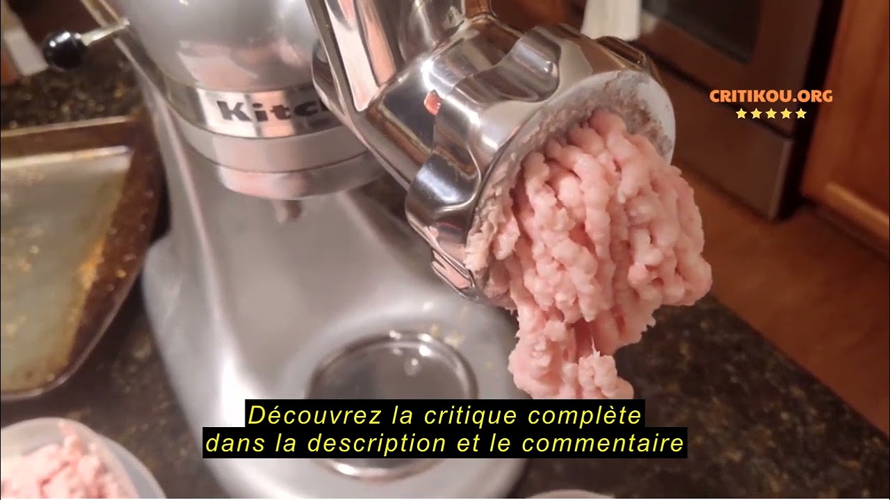 Avis sur la GVODE Acier Inoxydable Hachoir &agrave; Viande pour KitchenAid Robot P&acirc;tissier, y Compris le Re