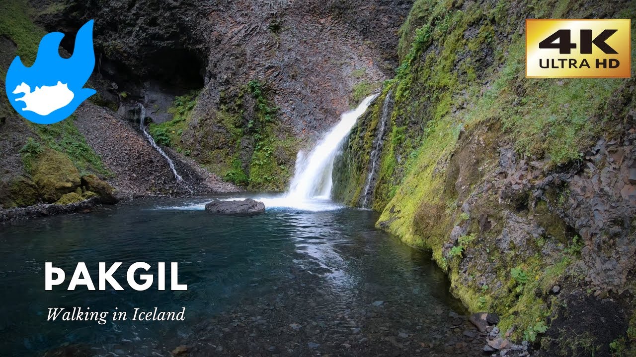 Þakgil - Walking in Iceland [4K]