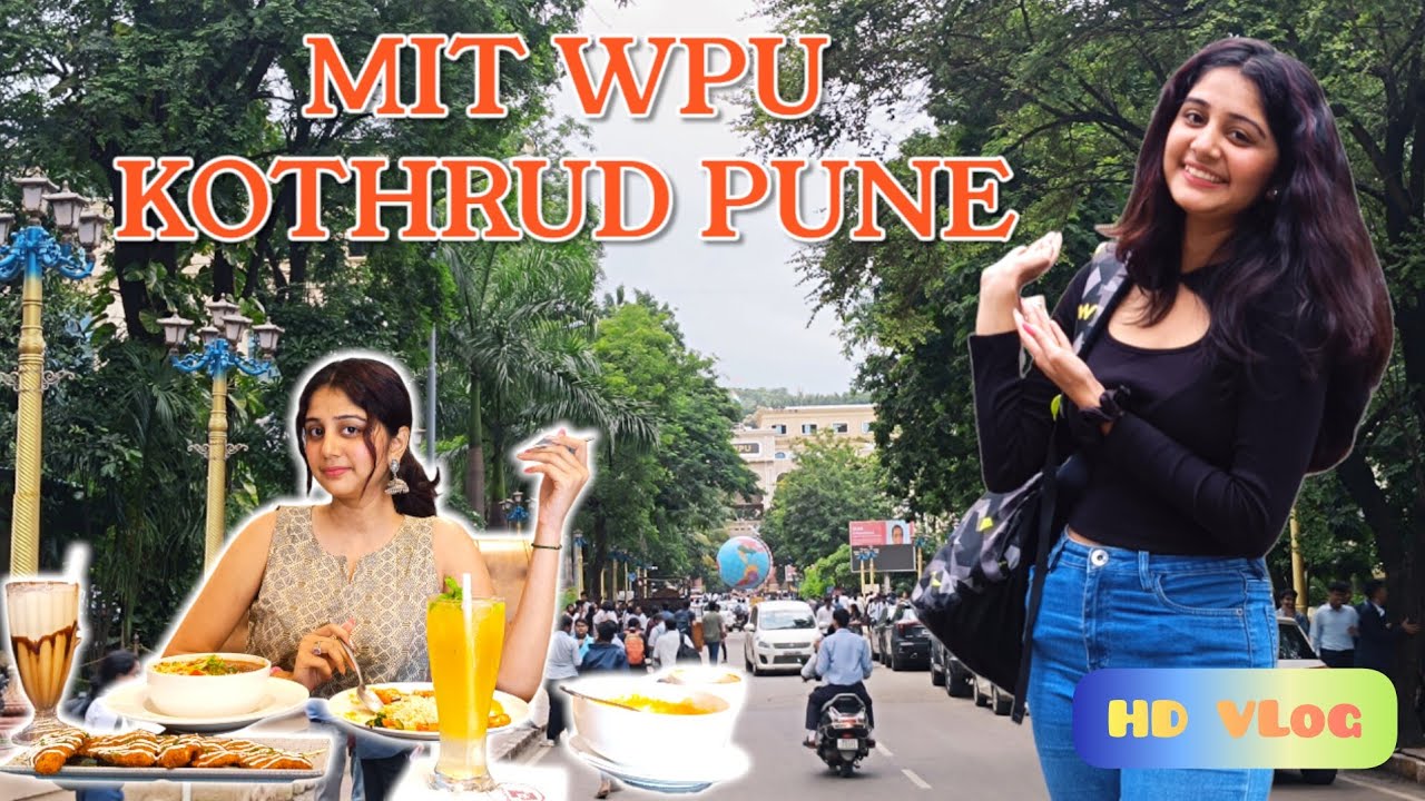 MIT WPU Kothrud Pune | Coffee&More | Cafe Community | M Pizza | University Tour 📸 HD VLog 🎬