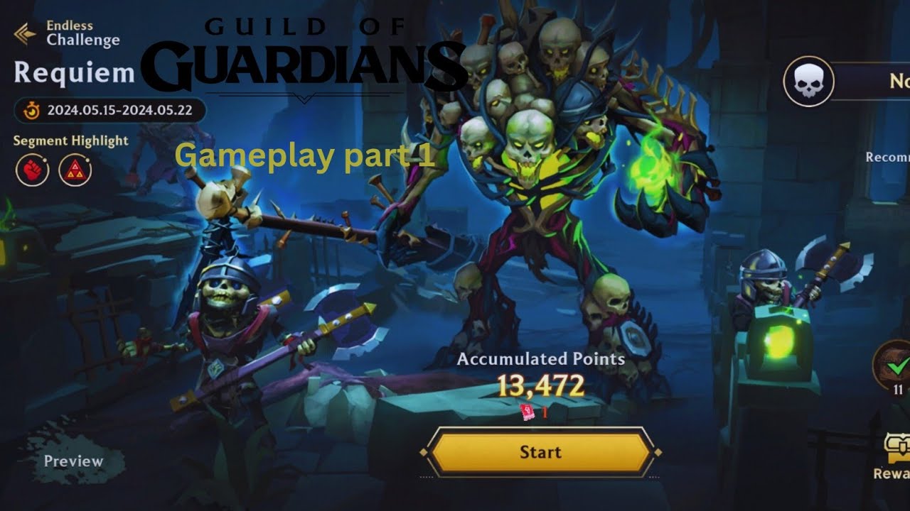 GUILD OF GUARDIANS ENDLESS CHALLENGE GAMEPLAY PART 1