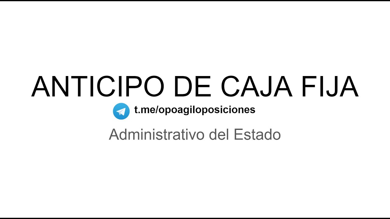 Anticipo de Caja Fija con Ejemplos AGE C1