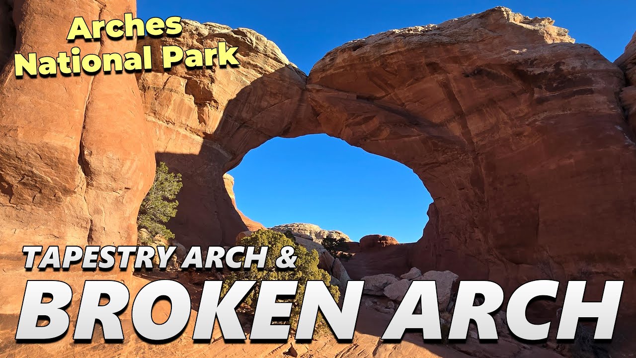 Скрытая жемчужина национального парка Арчес! Пеший поход к аркам Broken Arch и Tapestry Arch в на...