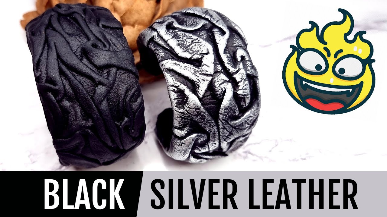 Realistic Leather with Polymer Clay! Stylish Bracelet in polymer clay. How to make. Tutorial.