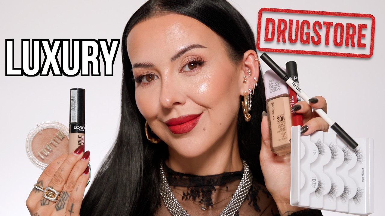 STEP BY STEP: Luxury AND DRUGSTORE Holiday Glam!