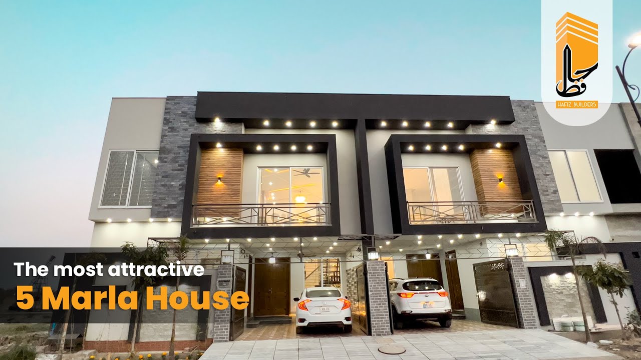 5 Marla House Design in Pakistan | Double Height | Interior Design | Hafiz Builders