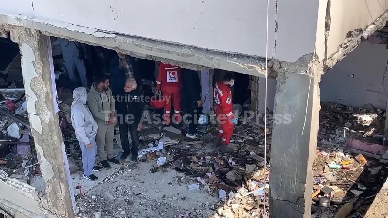 Rescue teams search buildings damaged in Israeli strikes on southern Lebanon