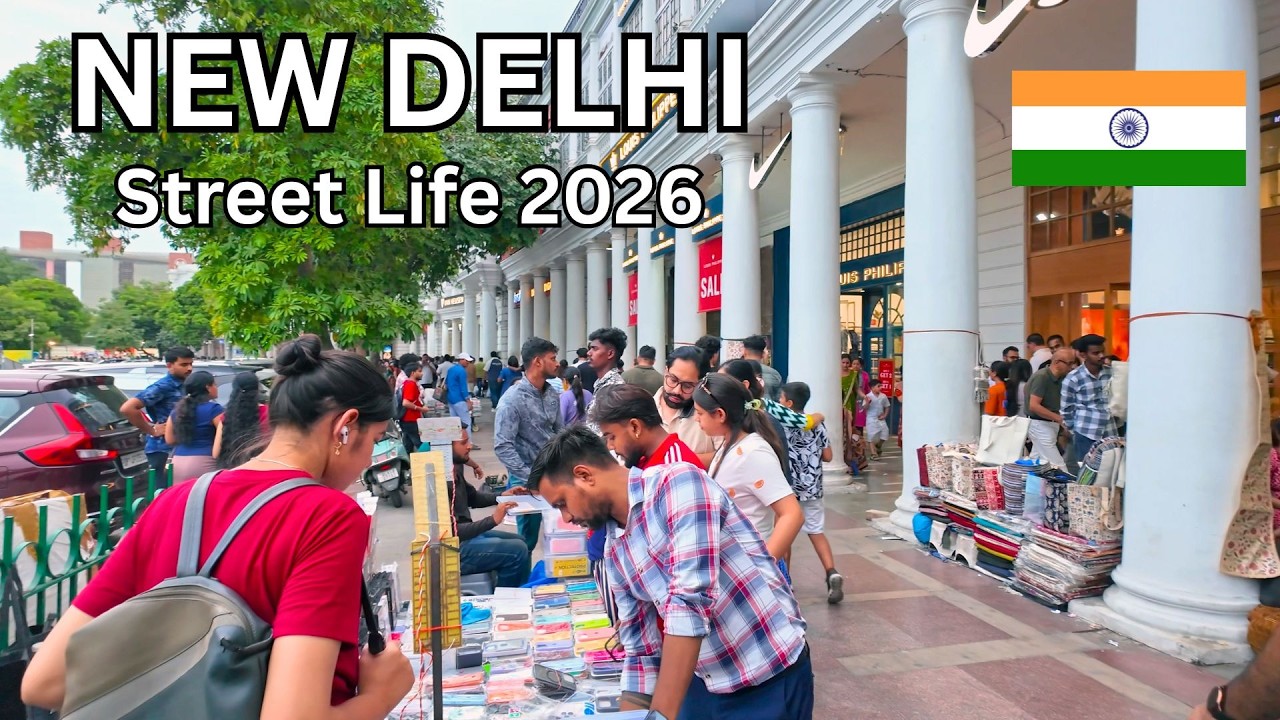 Real Street Life in New Delhi 🇮🇳 | Connaught Place, Janpath & Kamla Nagar (4K Walking Tour 2026)