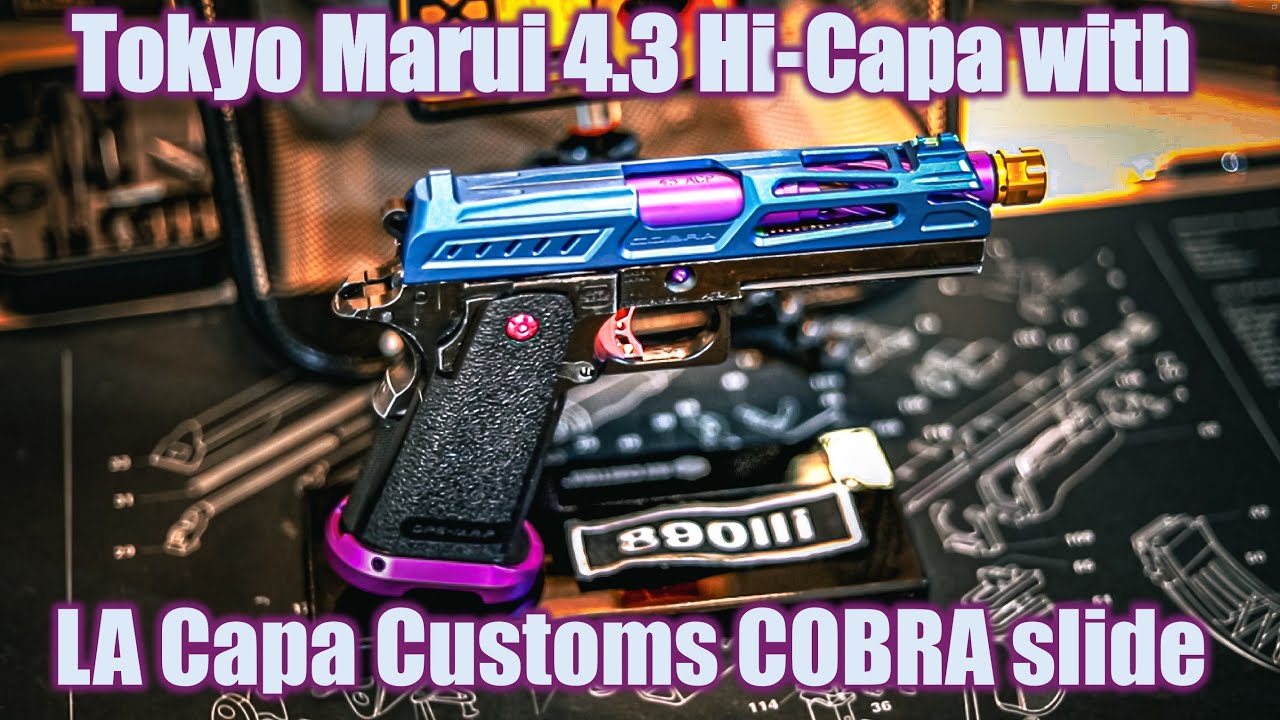 AIRSOFT: Tokyo Marui 4.3 Hi-Capa customization with the LA Capa Customs COBRA slide