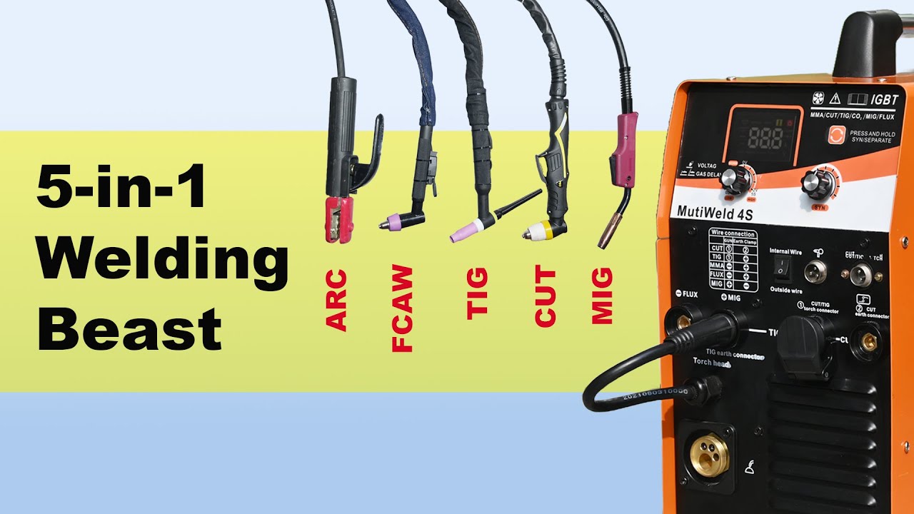5-in-1 Welding Machine That Does It ALL! ⚡ MIG | TIG | CUT | MMA | FLUX