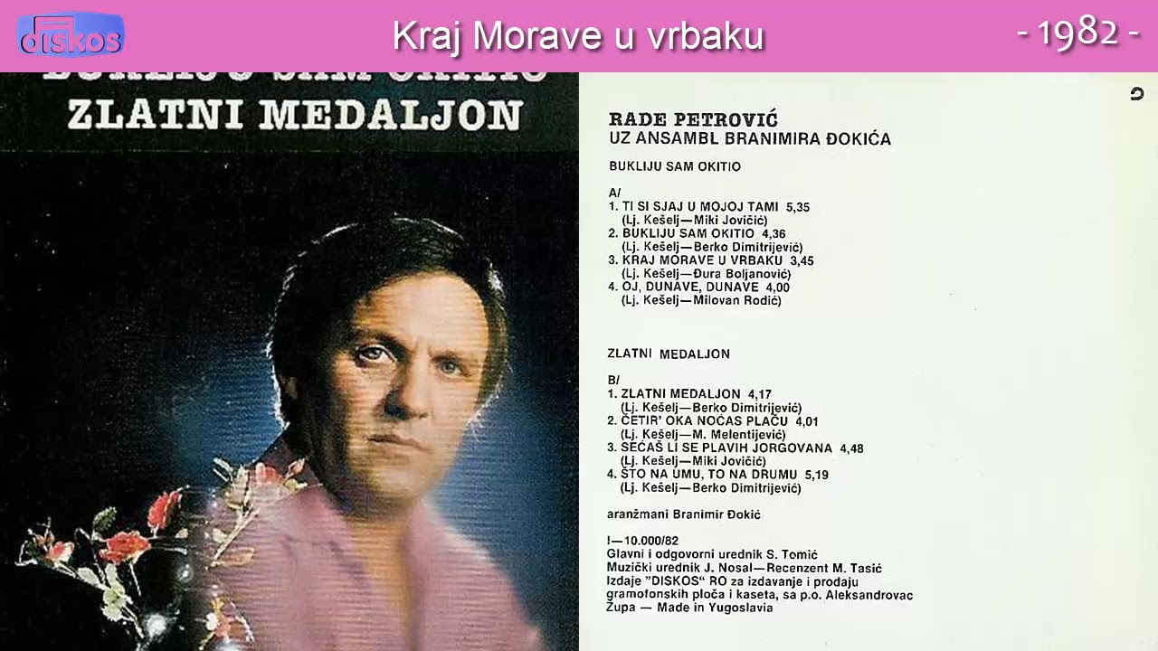 Rade Petrovic - Kraj Morave u vrbaku - (Audio 1982)