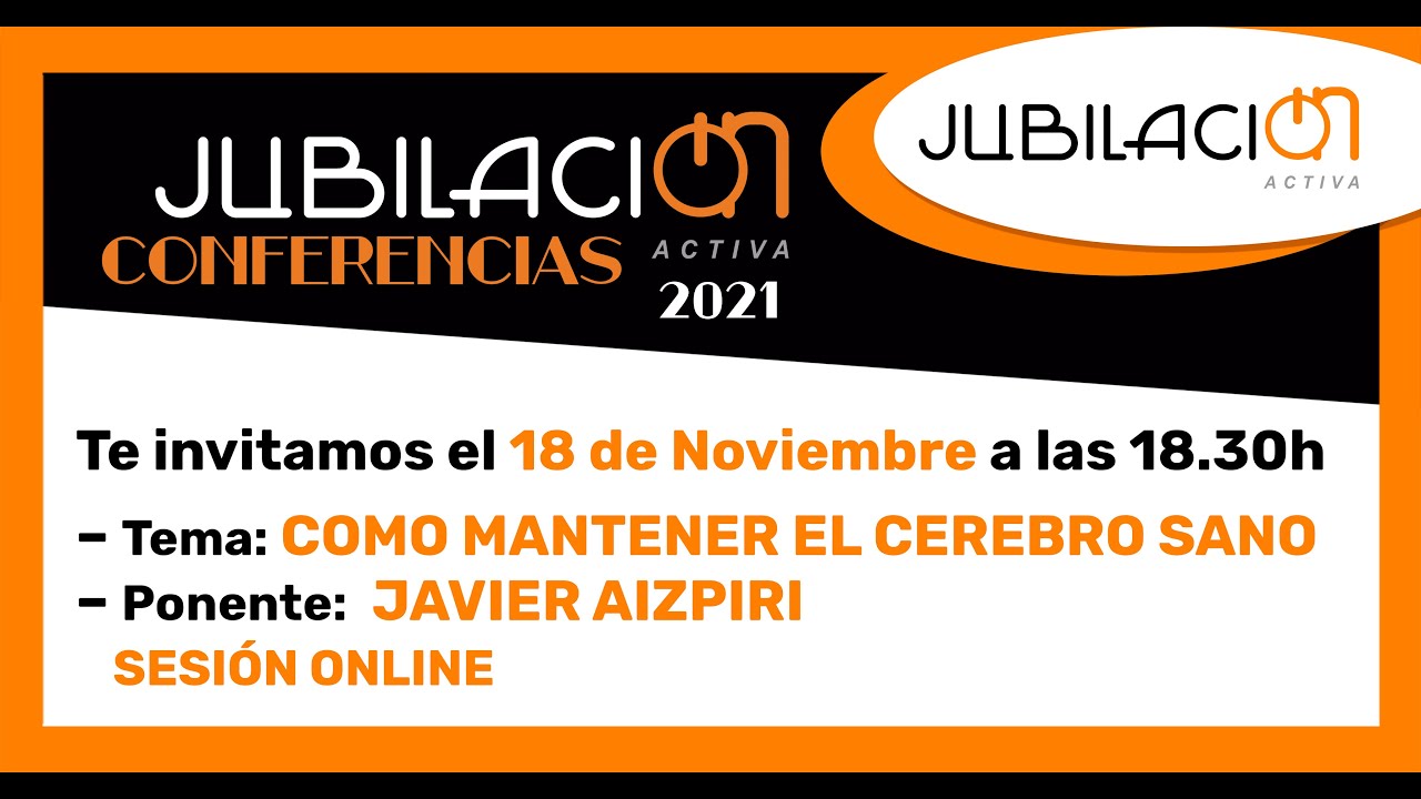 Conferencia Como mantener el cerebro sano con Javier Aizpiri.