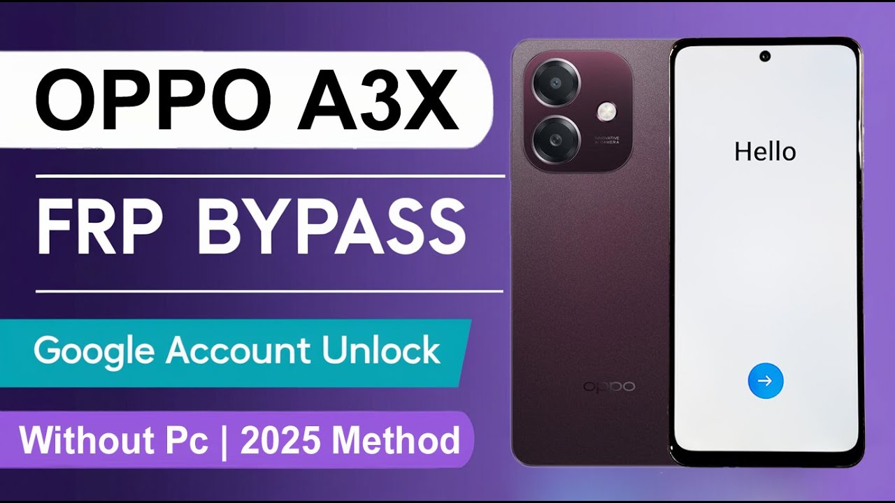 How to Bypass FRP on OPPO A3x (2025 Method) OPPO A3x Google Account Bypass✔ OPPO A3x FRP Lock Remove