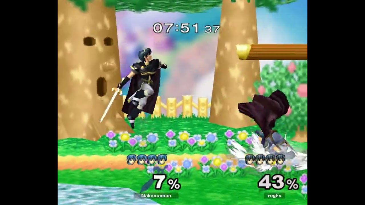 regEx (Marth) vs Nakamaman (Marth) | Round 2 Pools - LR2 - Melee Singles - GX3