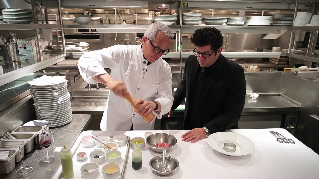 Geoffrey Zakarian Makes Tuna Crudo - Hanging with Harris