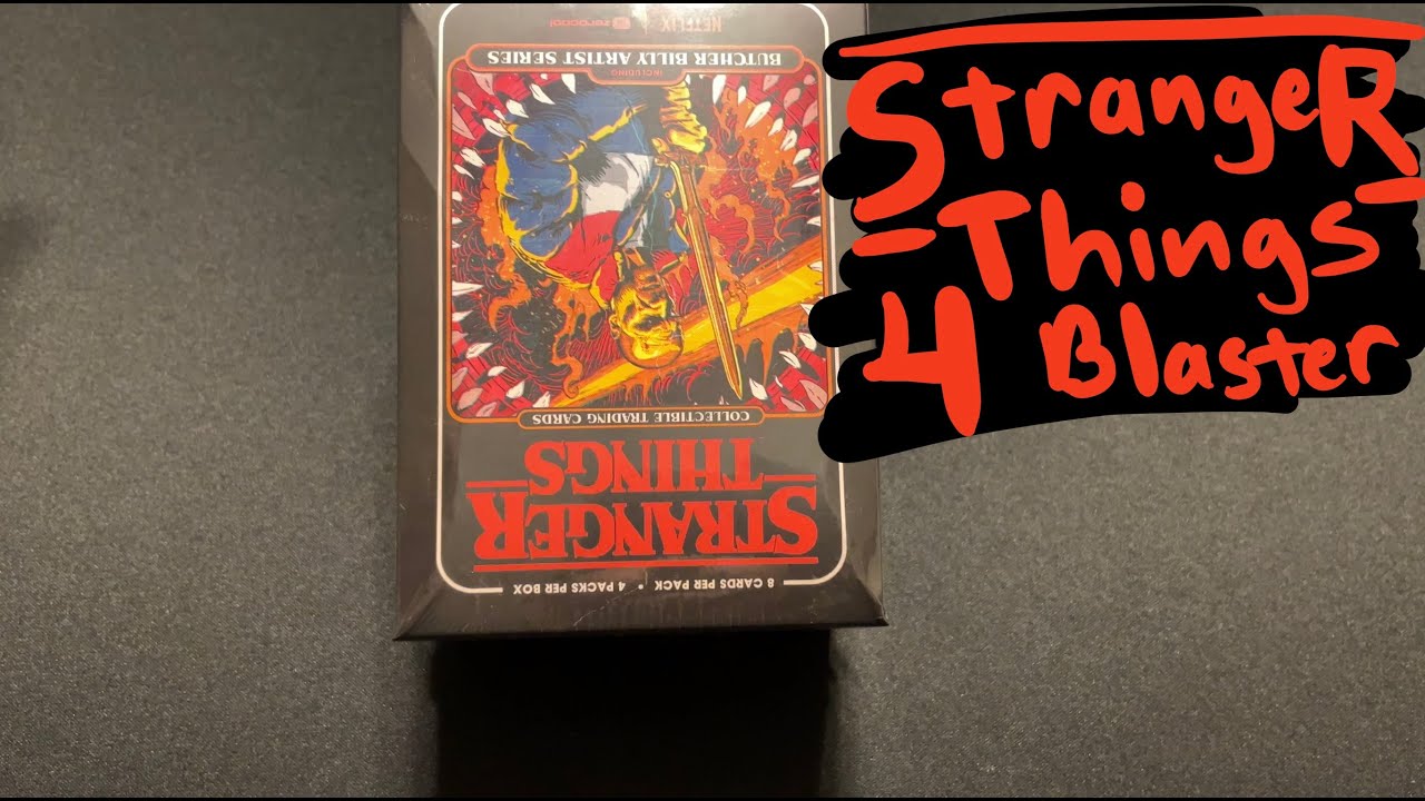 Stranger Things Trading Cards Butcher Billy Artist Series Netflix Blaster Box Pack Opening zerocool