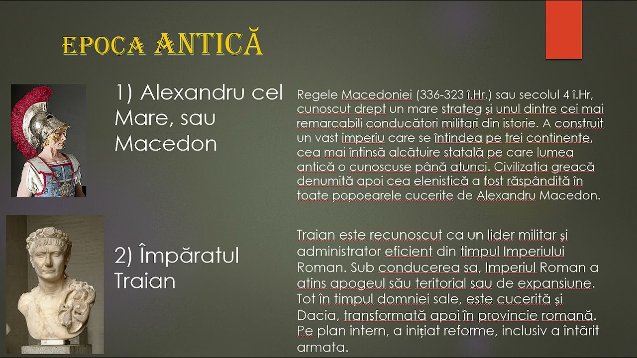 Ce personalități istorice din perioada Antică trebuie să le &icirc;nveți pentru BAC?