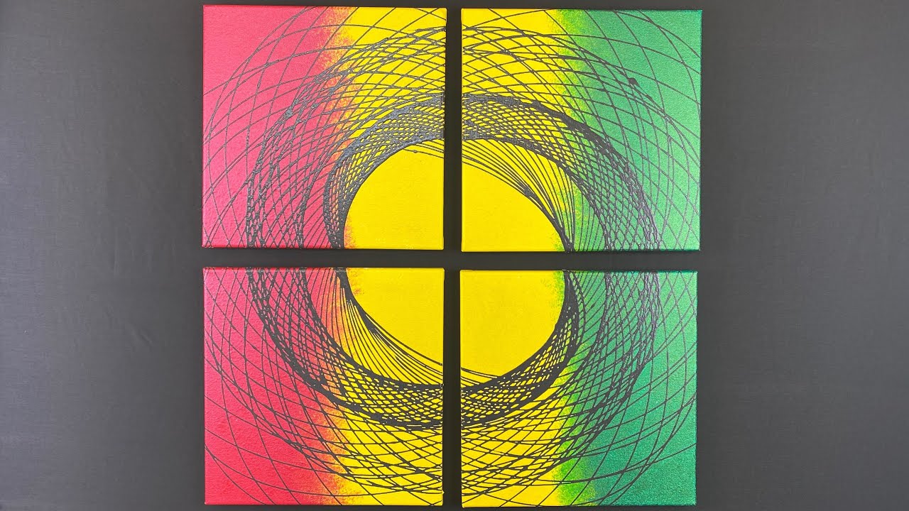 How to Create an AMAZING PENDULUM PAINTING by CHELC PAINTS / MESMERIZING ARTIST/ DIY Rastafarian Art