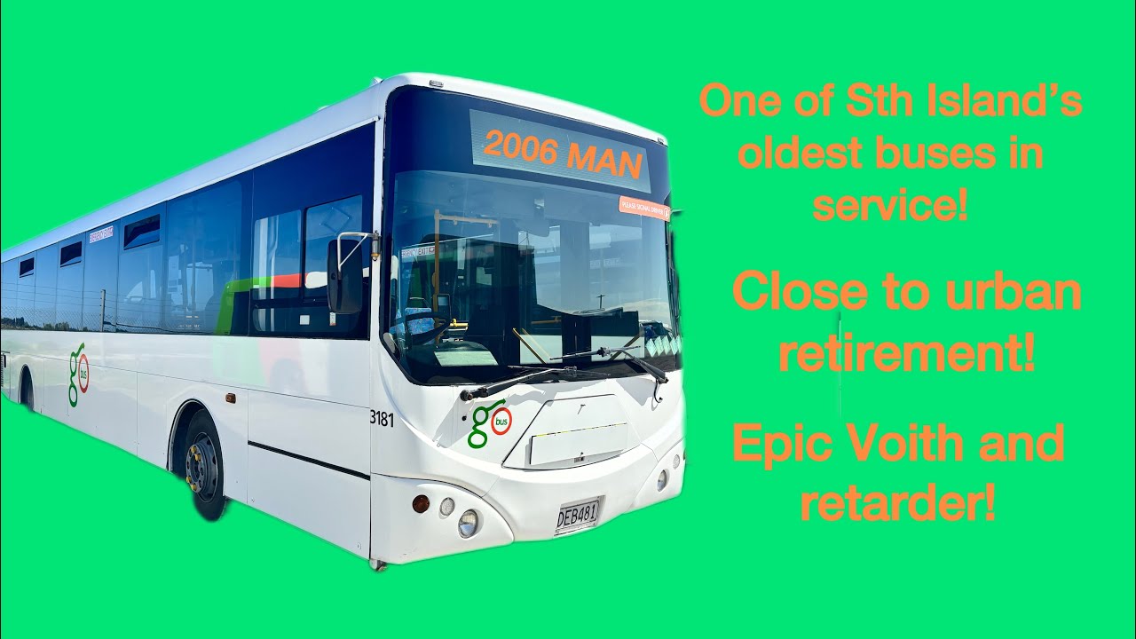 Long Time Coming! Go Bus Invercargill #3181 - 2006 MAN 12.223 (Designline/Voith) 