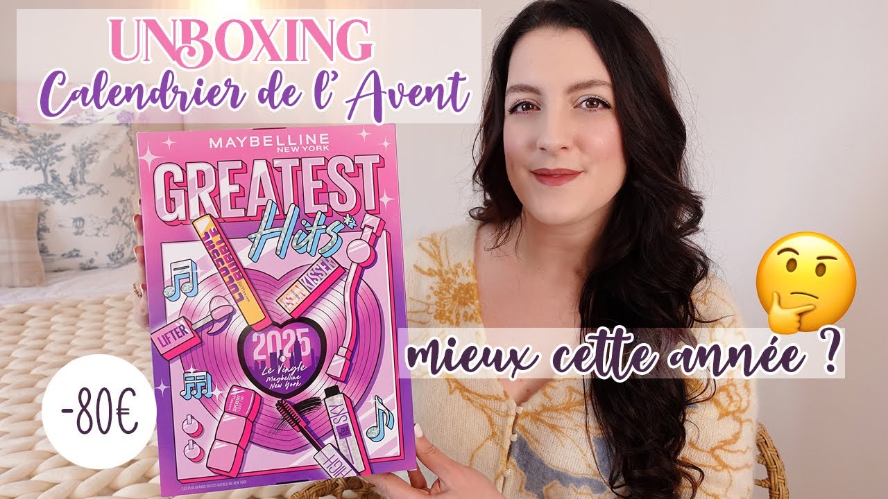 UNBOXING : Calendrier de l'Avent Maybelline ✨ Mieux que l'année dernière ? 😱  | LOdoesmakeup