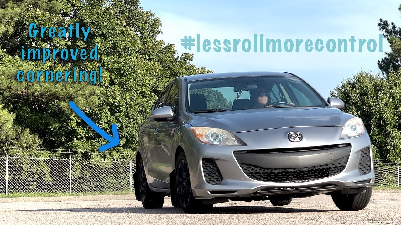 Best handling upgrade for Mazda 3? Progress Tech rear sway bar install (w/ front poly bushings)!