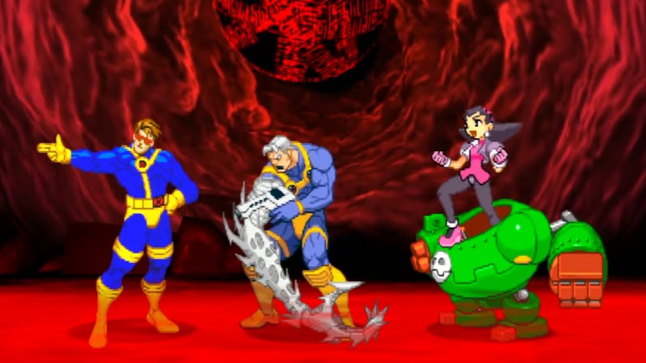 Marvel VS Capcom 2 - Cyclops/Cable/Tron Bonne - Expert Difficulty Playthrough