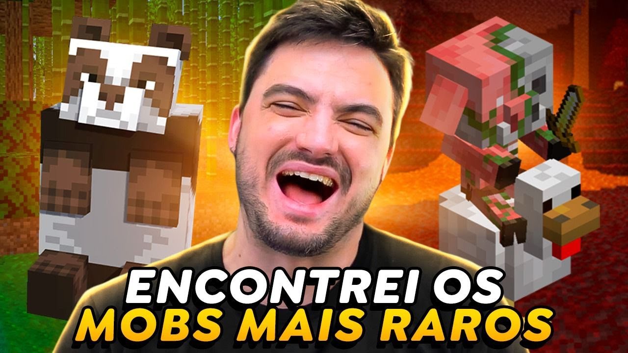 REAGINDO AOS MOBS MAIS RAROS DA SAGA MINECRAFT #7