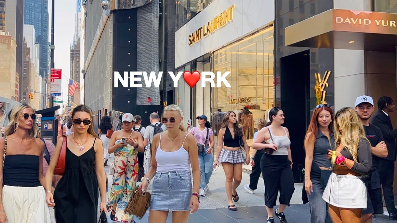 [4K]🇺🇸NYC Walk🗽A Late Summer Day in New York City☀️🌿Vibrant Friday in Midtown Manhattan | Aug 2025